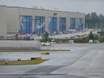 Hallen des Boeing-Flugzeugwerks in Everett.